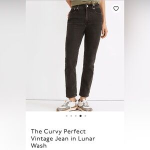 Madewell Curvy Perfect Vintage Jean in Lunar Wash